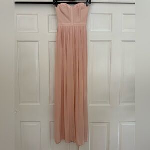 Chic Strapless Blush Dress